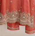 Gulnaar-Hand embroidered 3 pc festive suit