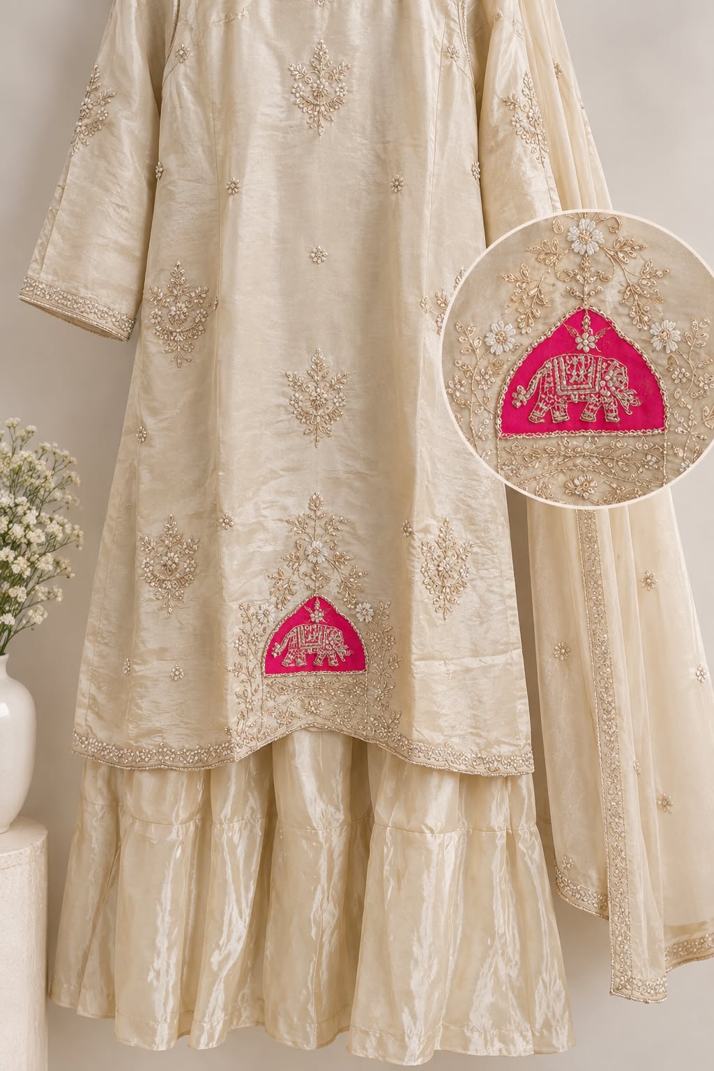 Gajraani (white)